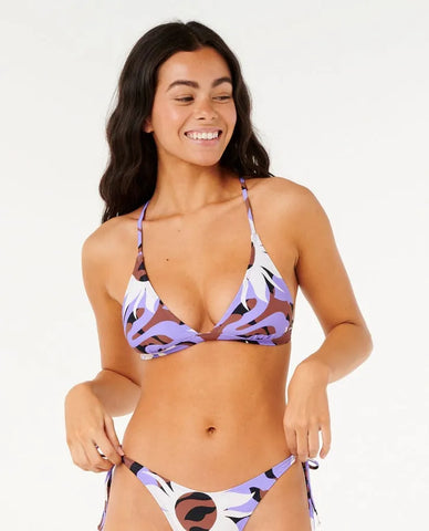 Rip Curl Womens Bikini Top Cala Nights X Back Triangle