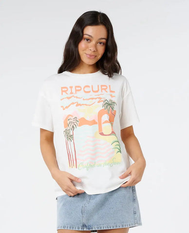 Rip Curl Womens Shirt Half Moon Bay Relaxed Tee