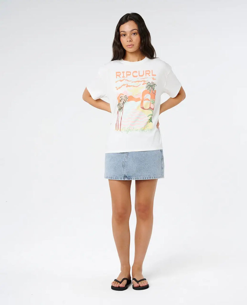 Rip Curl Womens Shirt Half Moon Bay Relaxed Tee