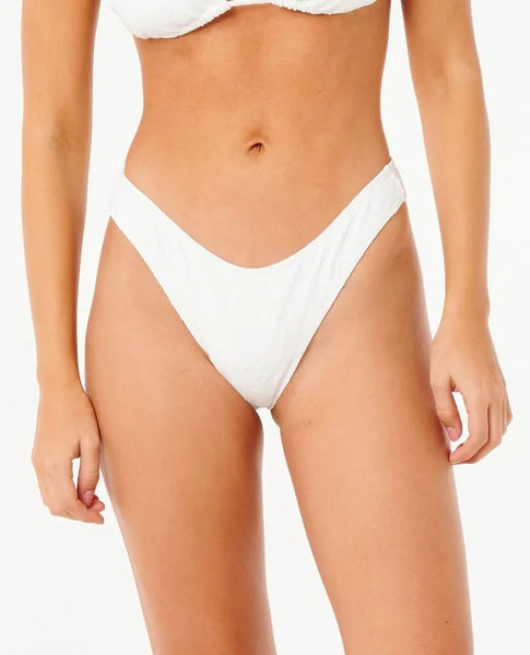 Rip Curl Womens Bikini Bottoms Dusk Textured Hi Leg Cheeky