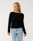 Rip Curl Womens Shirt Bossa Nova Textured Long Sleeve Tee
