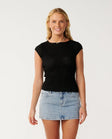 Rip Curl Womens Shirt Bossa Nova Textured Short Sleeve Tee