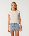 Rip Curl Womens Shirt Bossa Nova Textured Short Sleeve Tee