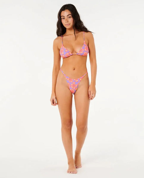 Rip Curl Womens Bikini Top Neon Isles Sliding Triangle