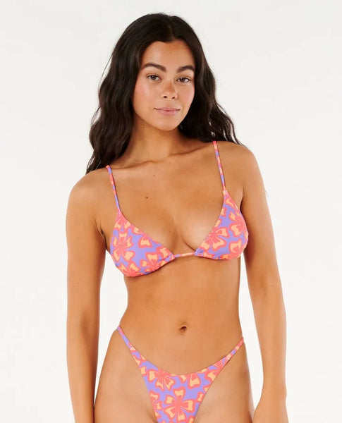 Rip Curl Womens Bikini Top Neon Isles Sliding Triangle