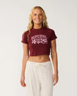 Rip Curl Womens Shirt Retro Swell Baby Tee