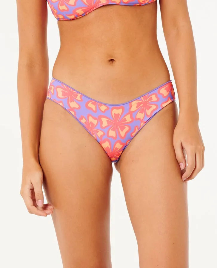 Rip Curl Womens Bikini Bottoms Neon Isles Cheeky Hipster