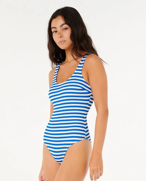 Rip Curl Womens Swimsuit Es Vedra Stripe Cheeky One Piece