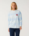 Rip Curl Womens Shirt Stephanie Gilmore Tie Dye Long Sleeve Oversized Tee