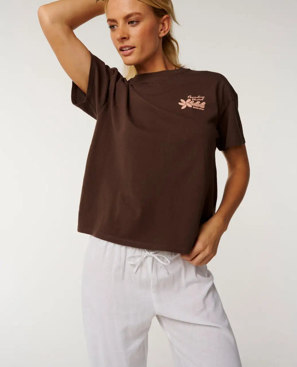 Rip Curl Womens Shirt Paradise Motel Relaxed Tee