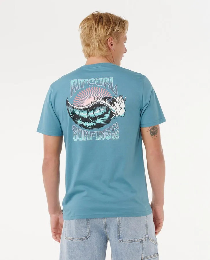Rip Curl Mens Shirt Hazed & Tubed Relaxed Tee