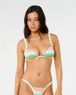 Rip Curl Womens Bikini Top Surf Stripe Fixed Triangle