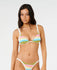 Rip Curl Womens Bikini Top Surf Stripe Fixed Triangle