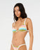 Rip Curl Womens Bikini Top Surf Stripe Fixed Triangle