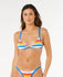 Rip Curl Womens Bikini Top Surf Stripe Fixed Triangle