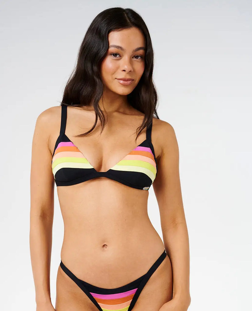 Rip Curl Womens Bikini Bottoms Surf Stripe Cheeky Coverage