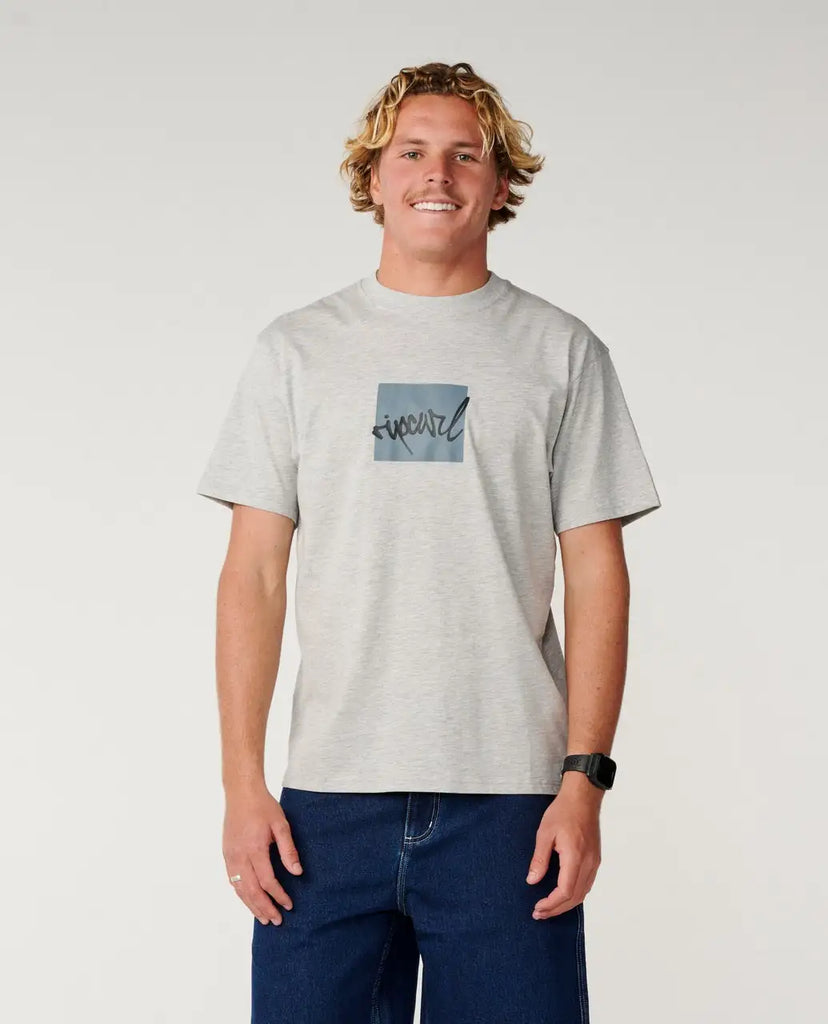 Rip Curl Mens Shirt Rip Script Icon Loose Tee