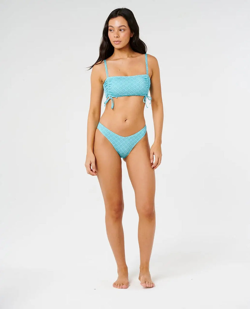 Rip Curl Womens Bikini Bottoms Moon Geo Hi Leg Cheeky Coverage