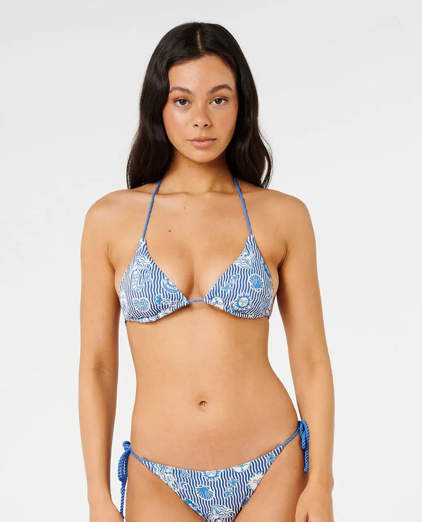 Rip Curl Womens Bikini Top Catalina Waves Sliding Triangle