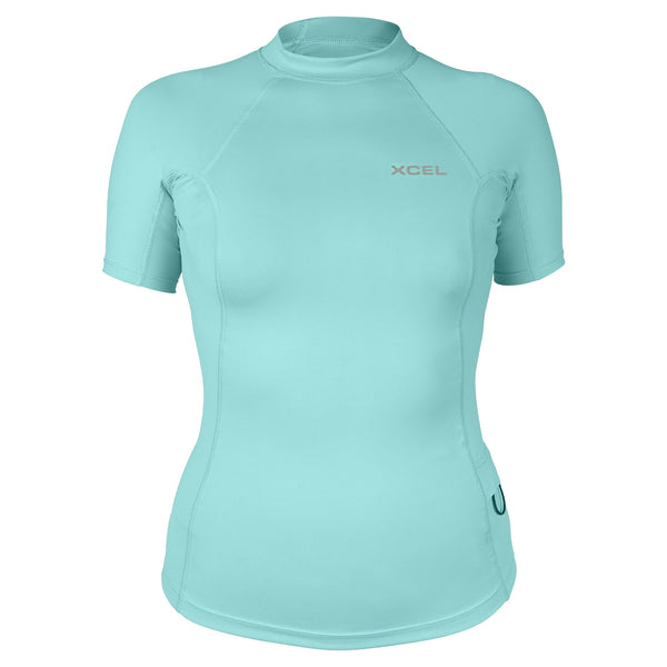 Xcel Women's Premium Stretch Short Sleeve Performance Fit UV Top DS