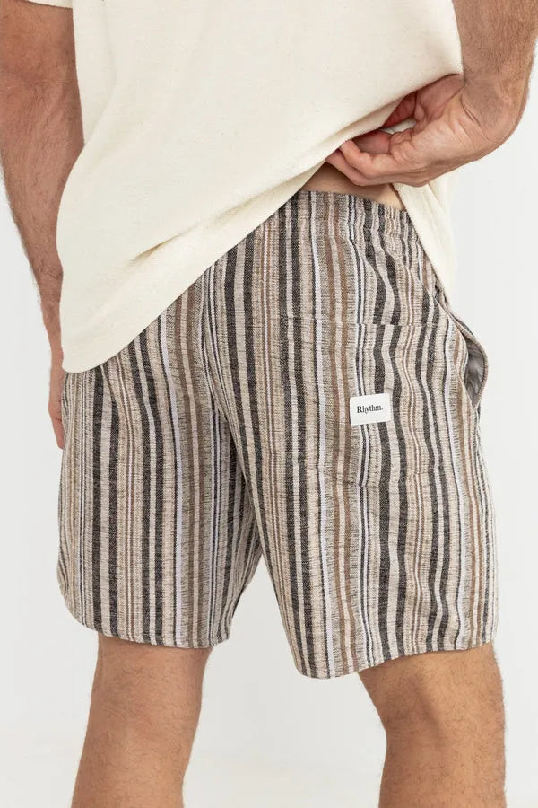 Rhythm Mens Shorts Linen Jacquard Jam