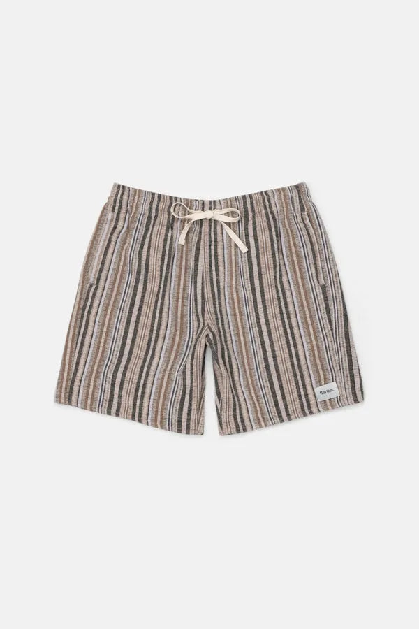 Rhythm Mens Shorts Linen Jacquard Jam