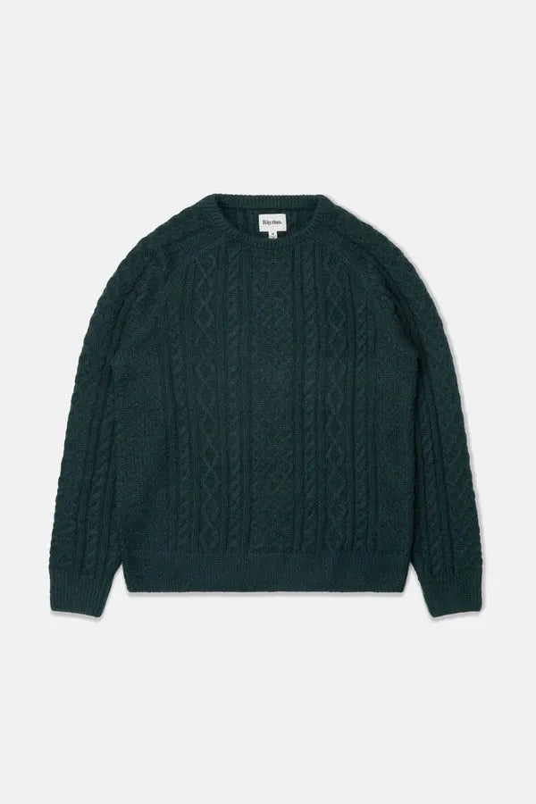 Rhythm Mens Sweater Mohair Fishermans Knit