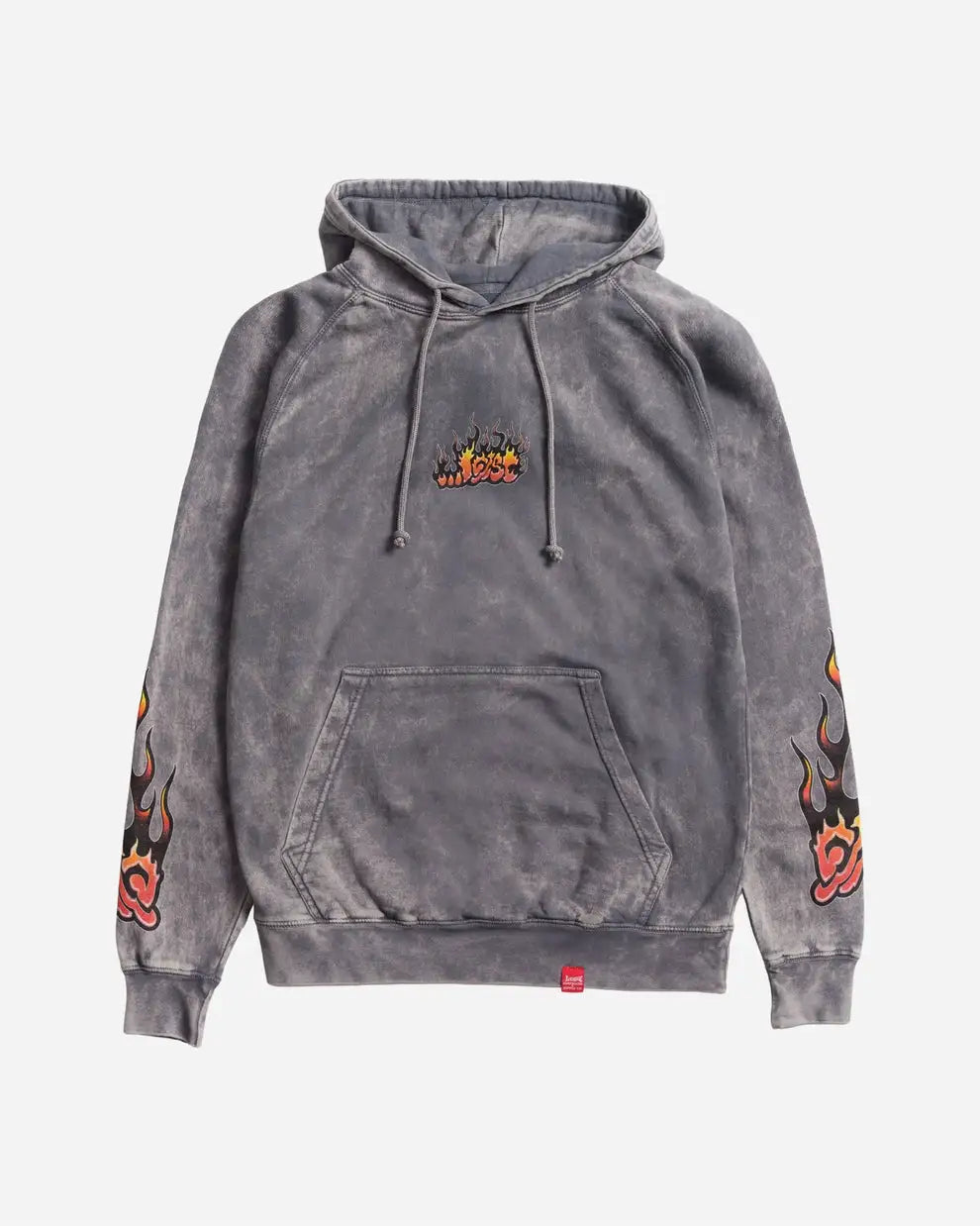 Lost Mens Sweatshirt Flame Lam Hoodie