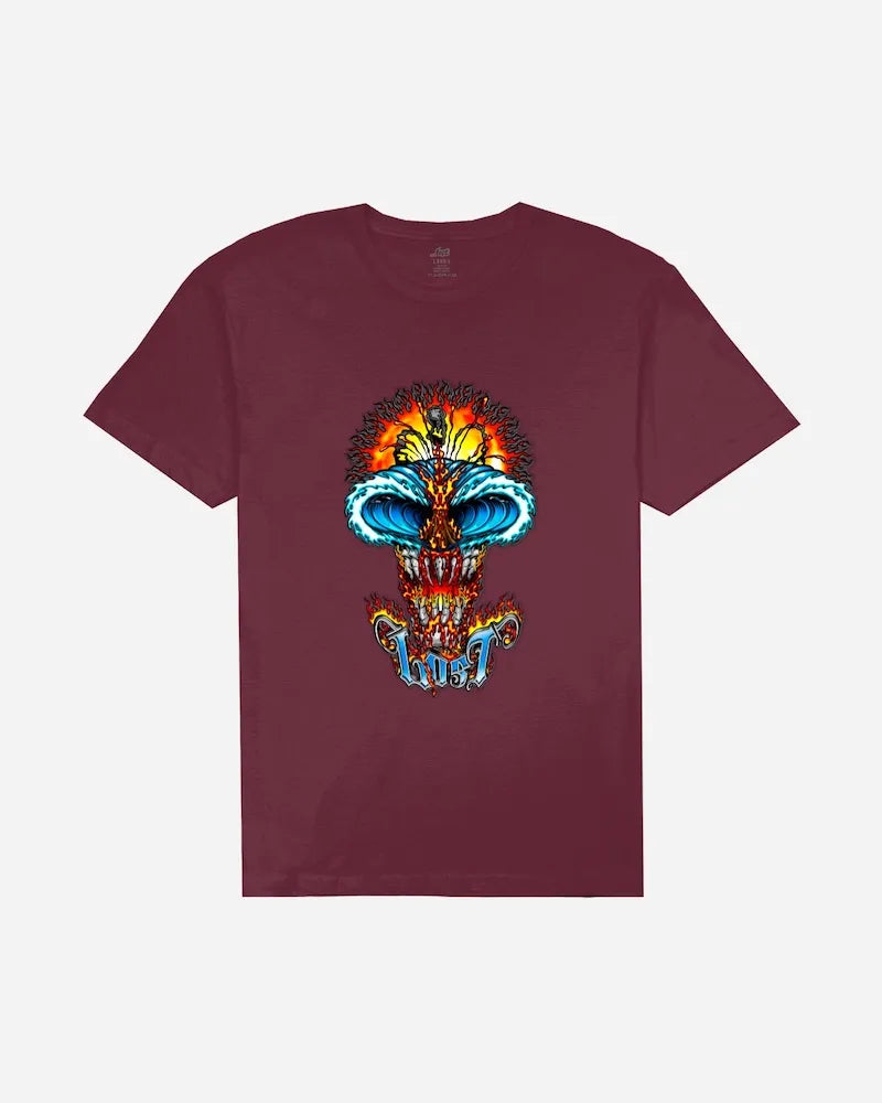 Lost Mens Shirt Wave Skull