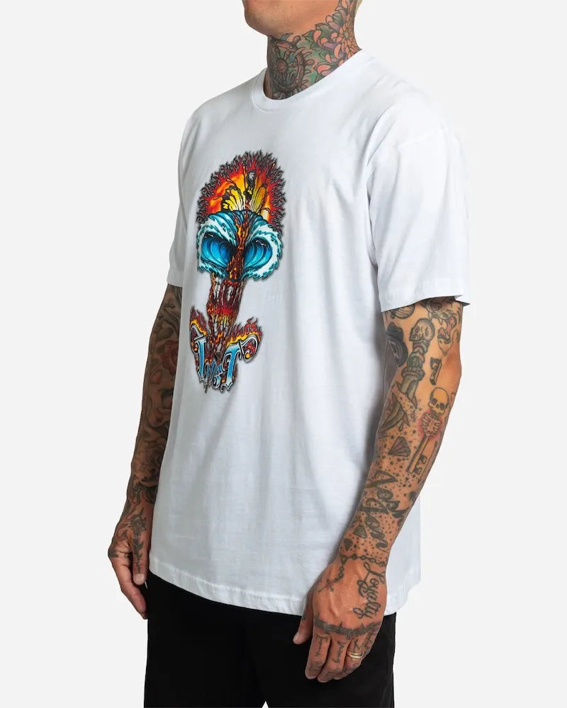 Lost Mens Shirt Wave Skull