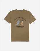 Lost Mens Shirt Gone Fishin Vintage Dye