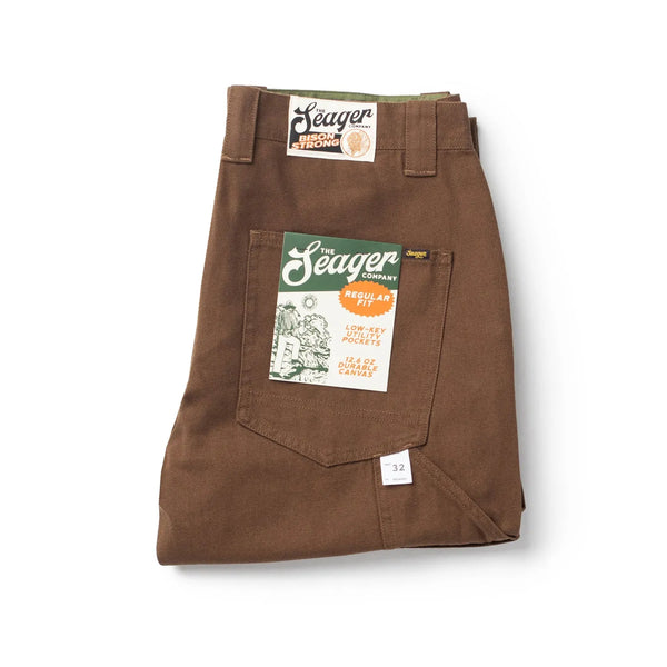 Seager Mens Pants Bison Canvas Regular Fit