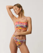 Rip Curl Womens Bikini Top Retro Revival Multi Fit Bandeau