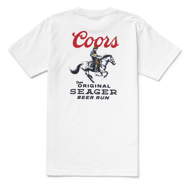 Seager Mens Shirt Seager x Coors Banquet Beer Run
