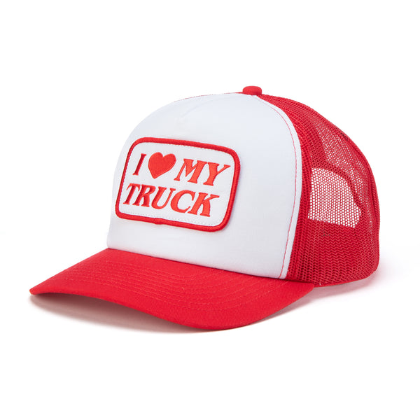 Seager Hat I Heart My Truck Mesh Trucker Snapback