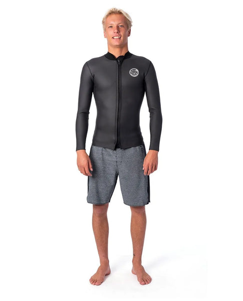 Rip Curl Mens Wetsuit Jacket Dawn Patrol 1.5mm Long Sleeve Front Zip