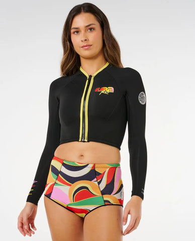 Rip Curl Womens Wetsuits G-Bomb Farm Rio 1.5mm Boy Leg Wetsuit Shorts