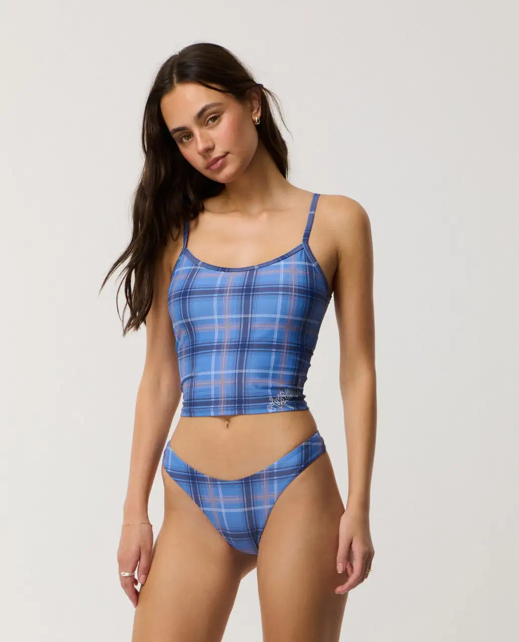 Rip Curl Womens Bikini Top Archive Plaid Tankini
