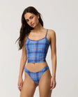Rip Curl Womens Bikini Top Archive Plaid Tankini