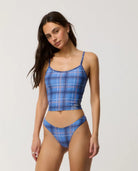 Rip Curl Womens Bikini Top Archive Plaid Tankini
