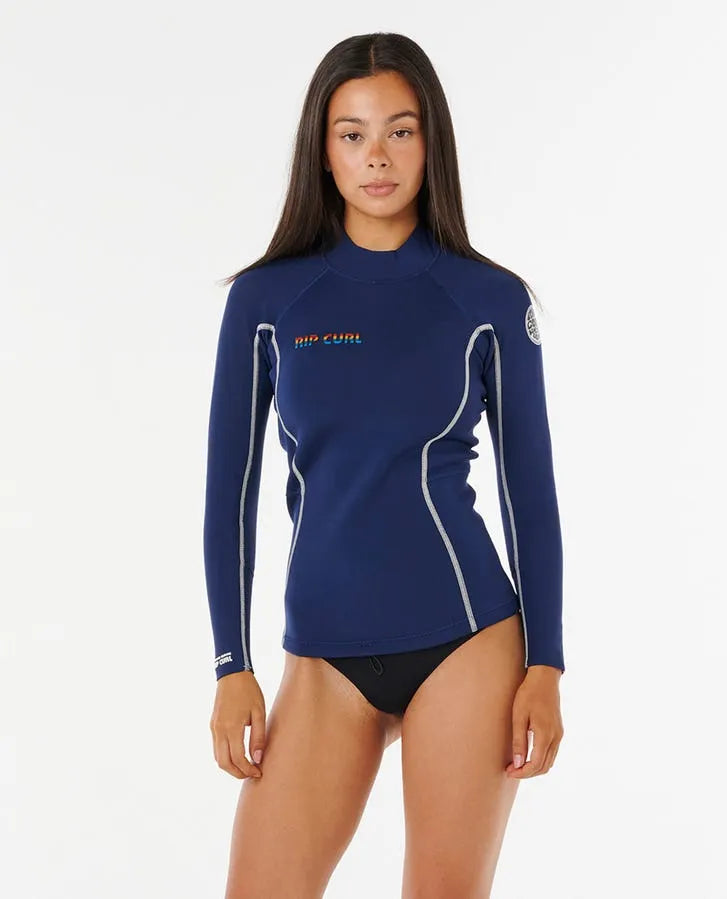 Rip Curl Womens Wetsuits Stephanie Gilmore Dawn Patrol Long Sleeve 1.5mm Wetsuit Jacket