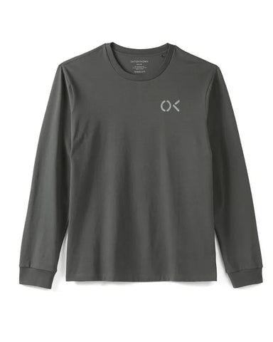 Outerknown Mens Shirt OK Stencil Long Sleeve