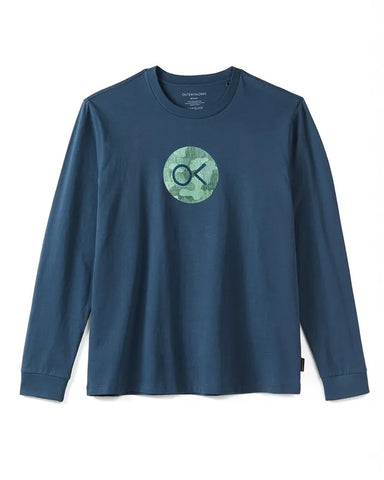 Outerknown Mens Shirt OK Pattern Dot Long Sleeve