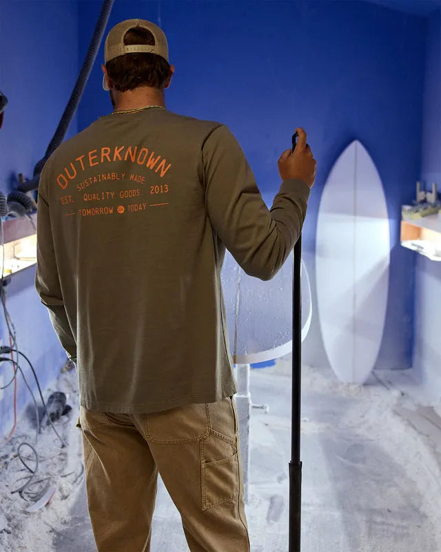 Outerknown Mens Shirt Industrial Outerknown Long Sleeve