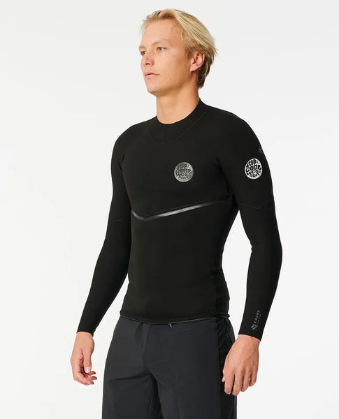 Rip Curl Mens Wetsuits E-Bomb 1.5mm Long Sleeve Wetsuit Jacket