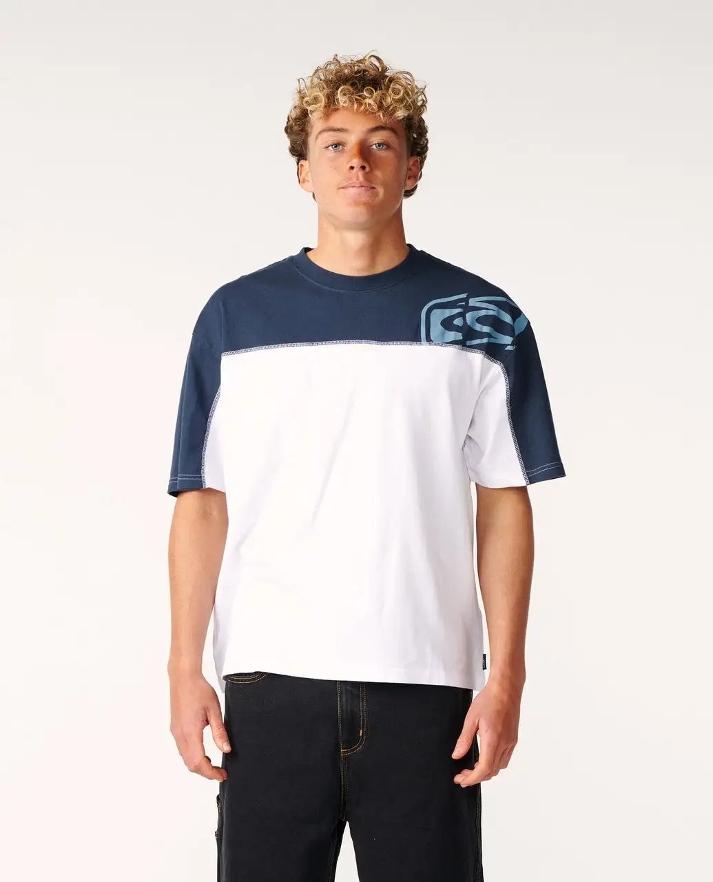 Rip Curl Mens Shirt Archive Thrashed Panel Tee