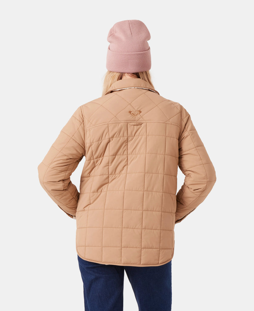 Roxy Womens Snow Layers Alpine Quilted Shacket