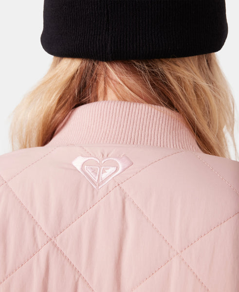 Roxy Womens Snow Layers Aurora Quilted Bomber
