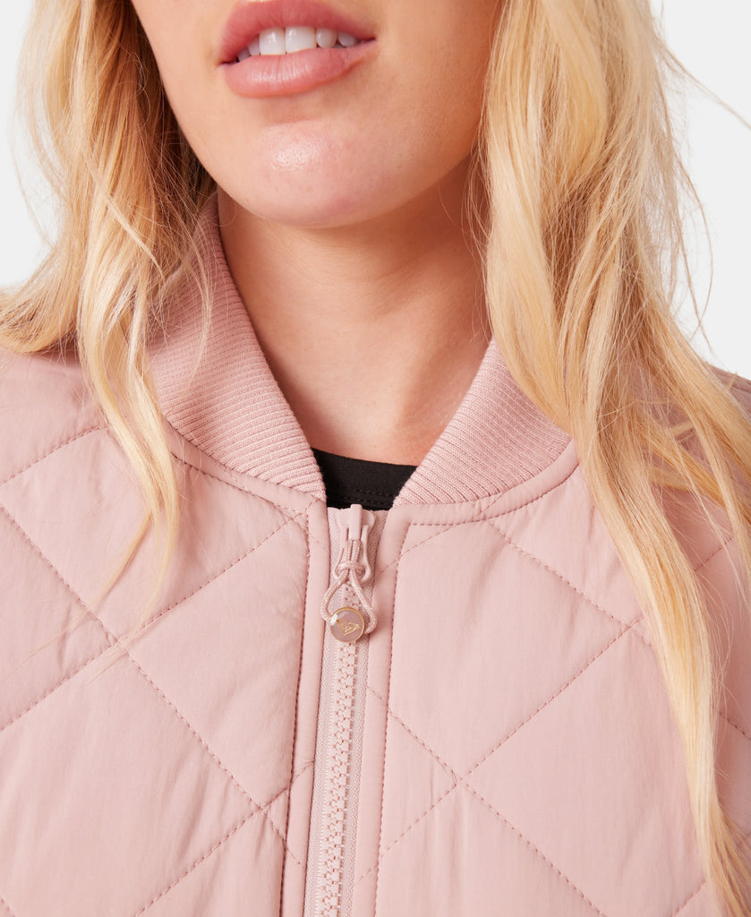 Roxy Womens Snow Layers Aurora Quilted Bomber