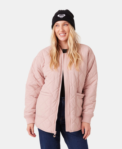 Roxy Womens Snow Layers Aurora Quilted Bomber